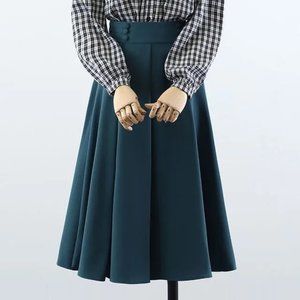 Midi A-Line Skirt (YesStyle)